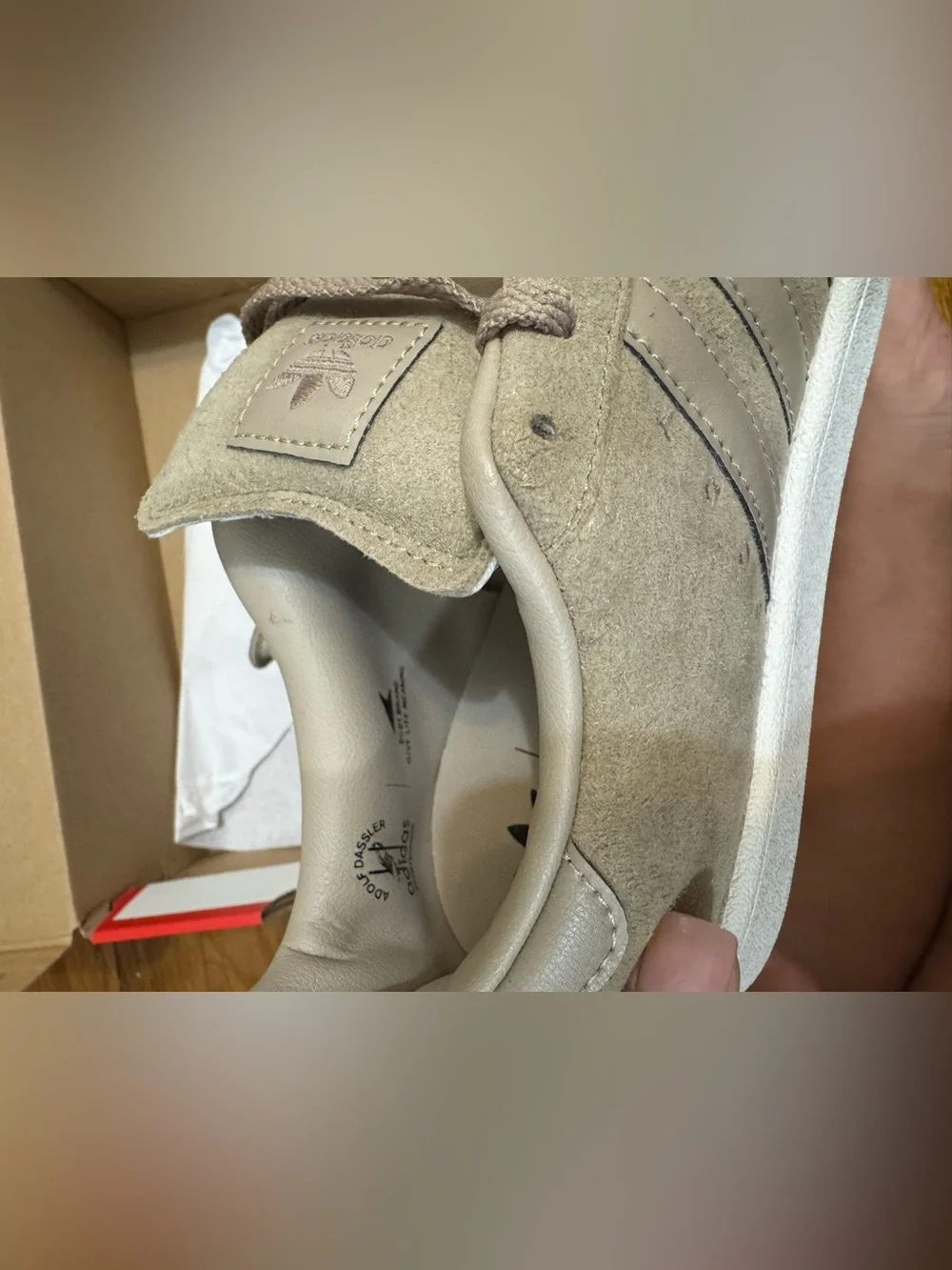 adidas Suede Sneakers in Taupe